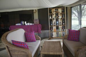 Osero Serengeti Luxury Tented Camp sitting area