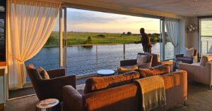 Zambezi Queen river cruise living area